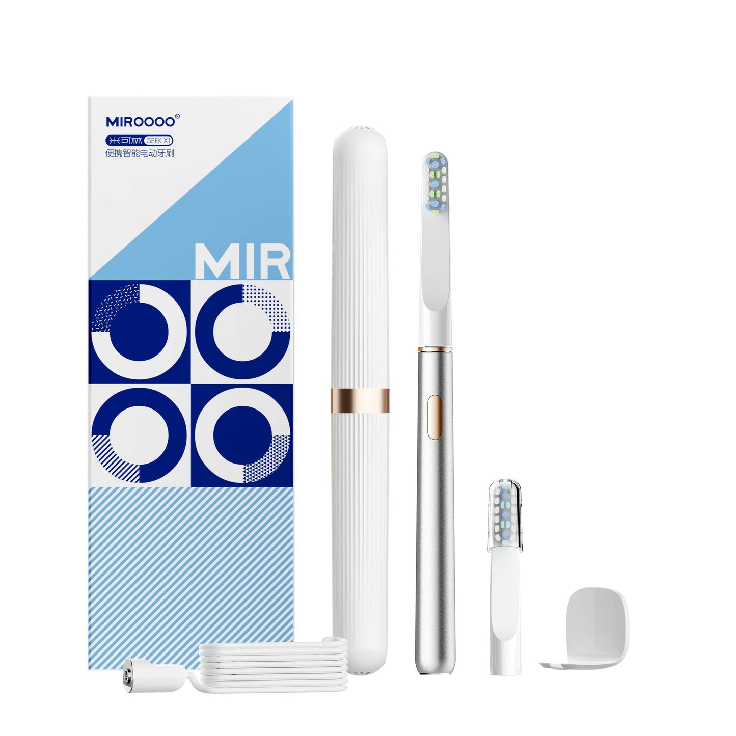 MIROOOO™ – Schallzahnbürste mit intelligenter Vibration und magnetischer Ladestation