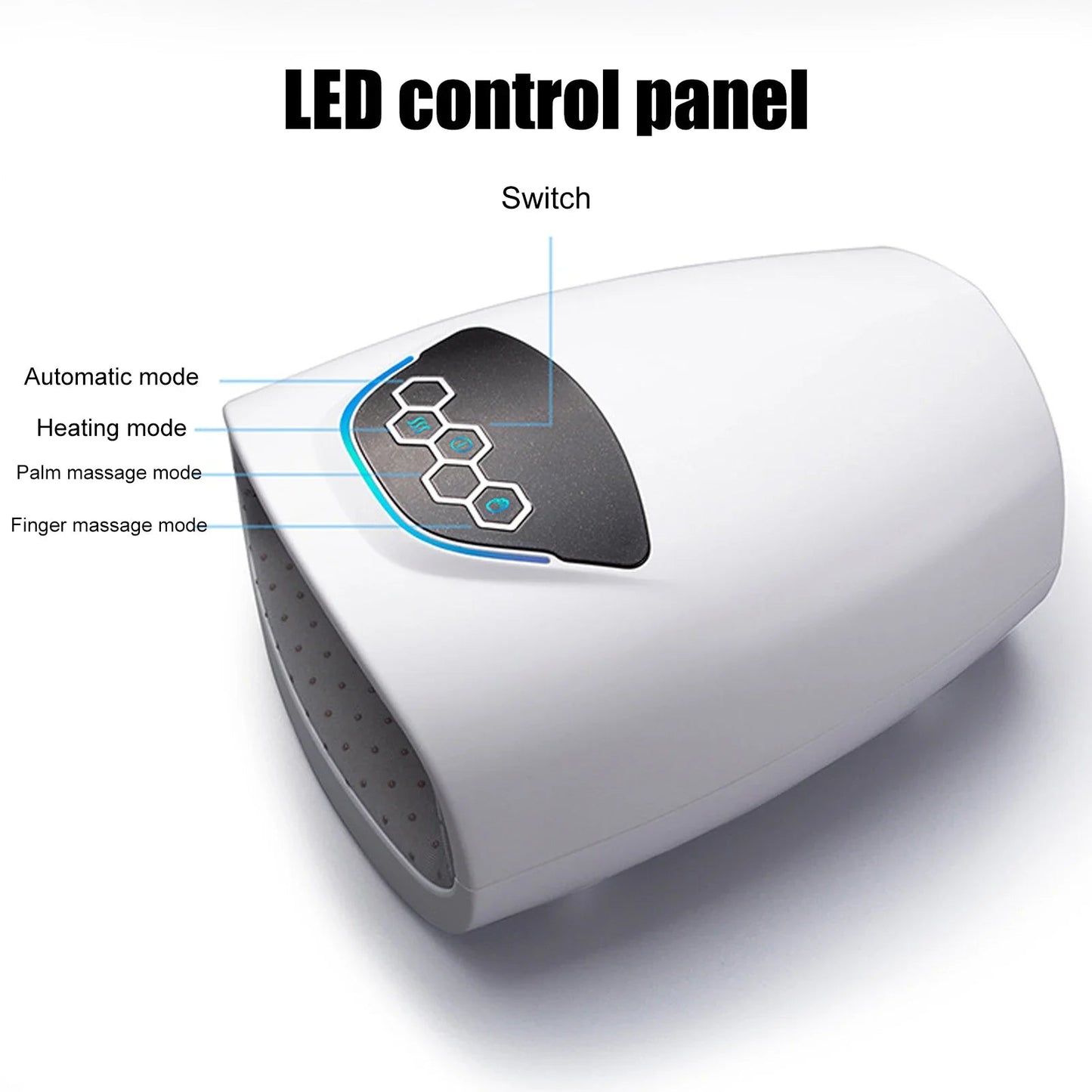 HexoPalm™ – Elektrisches Handmassagegerät mit Wärme- & Kompressionsfunktion