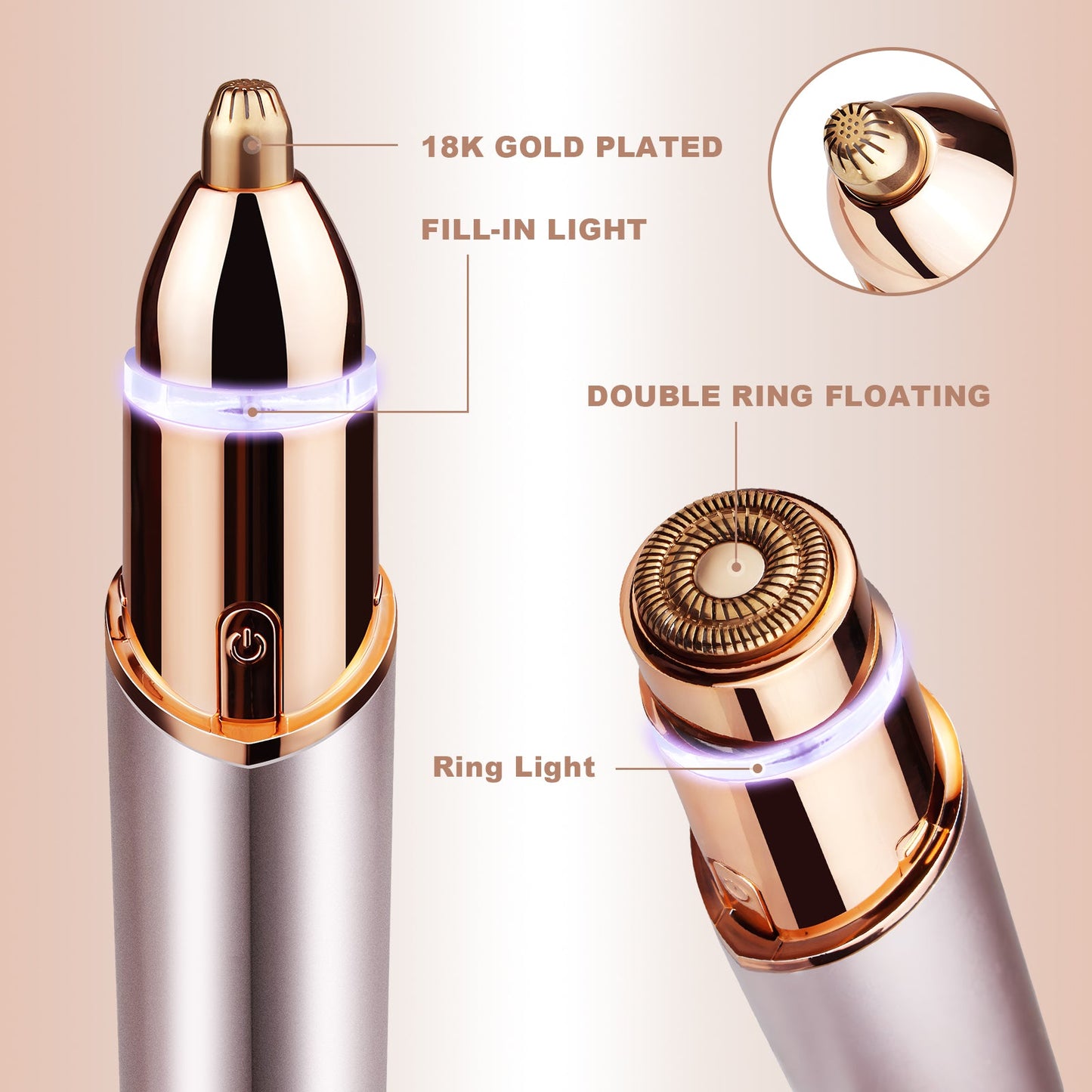 HexoGlow™ – 2-in-1 Haarentferner für Gesicht & Augenbrauen