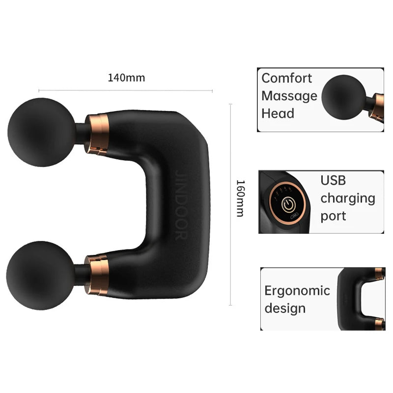 HexoPulse™ – Doppelseitige Percussion-Massagepistole für Tiefengewebsmassage