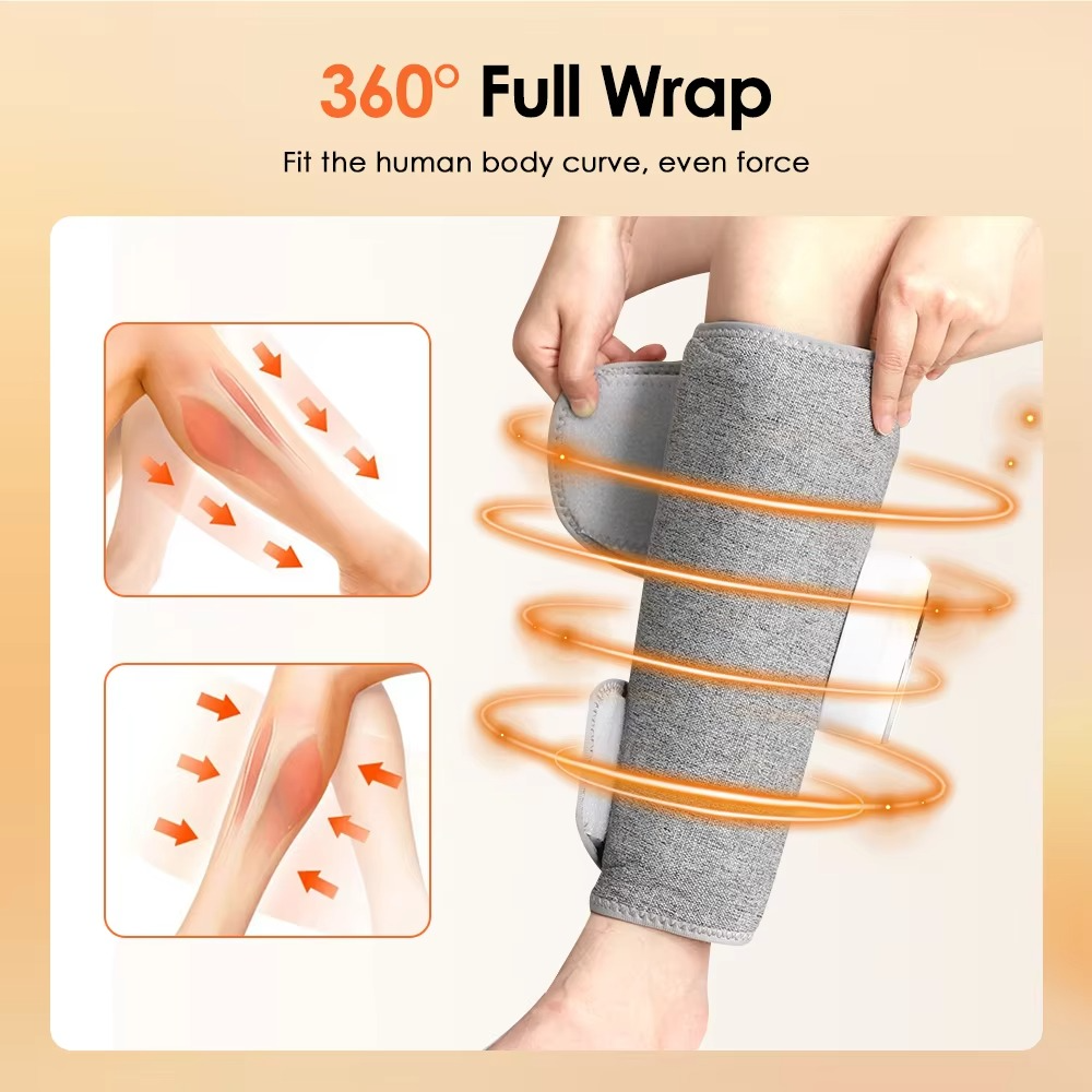 HexoLeg™ – Kabelloses Luftkompressions-Wadenmassagegerät mit Wärmefunktion und intelligenter Druckentlastung